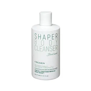 [CELGEN] Body Shaper Cleanser – Firming and Hydrating Body Wash for Sensitive Skin, Moisturizing Shower Gel with Peptides, Energy Water & Marine Extracts, Paraben-Free, Amber Wood Scent (10.1 fl oz)