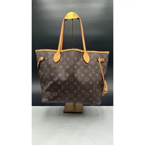 Pre-owned Louis Vuitton Leather Luxury Bags & Accessories Monogram Neverfull MM, Shoulder Bag Date Code: VI4007G. Entrupy ID: MHBT3RD.