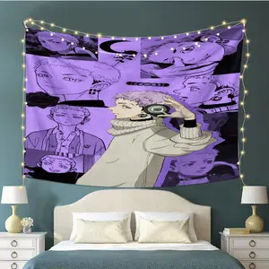 Takashi Mitsuya-6 Wall Hanging Banner for Home Decor, University Dorm Bedroom Living Room Party Decoration, Multi-Purpose Party Decorations