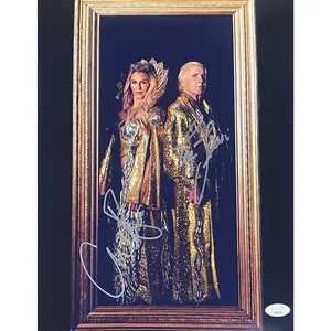 Ric Flair & Charlotte Flair Dual Signed Autographed 11x14 Photo JSA Authentic #2