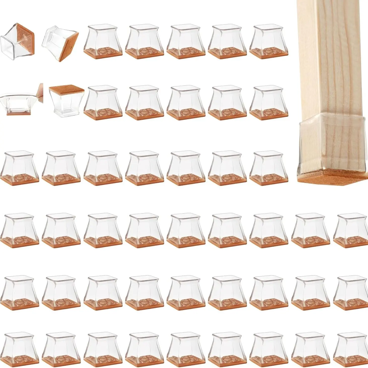48 pieces of brown