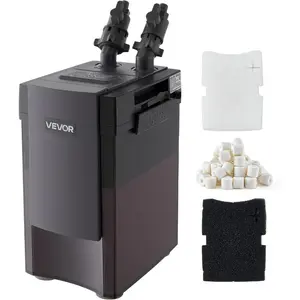 VEVOR 528GPH Canister Filter, 5 - Stage External Aquarium Filter with Powerful Pump, Water Circulation Cleaning Machine with Media for Large Fish Tanks and Aquariums Up to 150 Gallons, for Freshwater