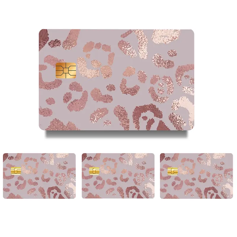 Creative Bitcoin Pattern Credit Card Skin Sticker, 4 Counts/Set Ultra-thin Waterproof Scratch Resistant Card Sticker, Personalized Bank Card Skin Protector, Sticker Cards, Waterproof Stickers
