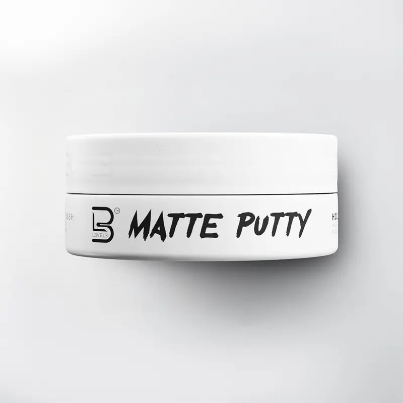 L3VEL3 Matte Putty Hair Styling Gel for Men & Women - Medium Hold, Matte Finish, Gentle on Hair, Easy to Apply, Suitable for All Hair Types