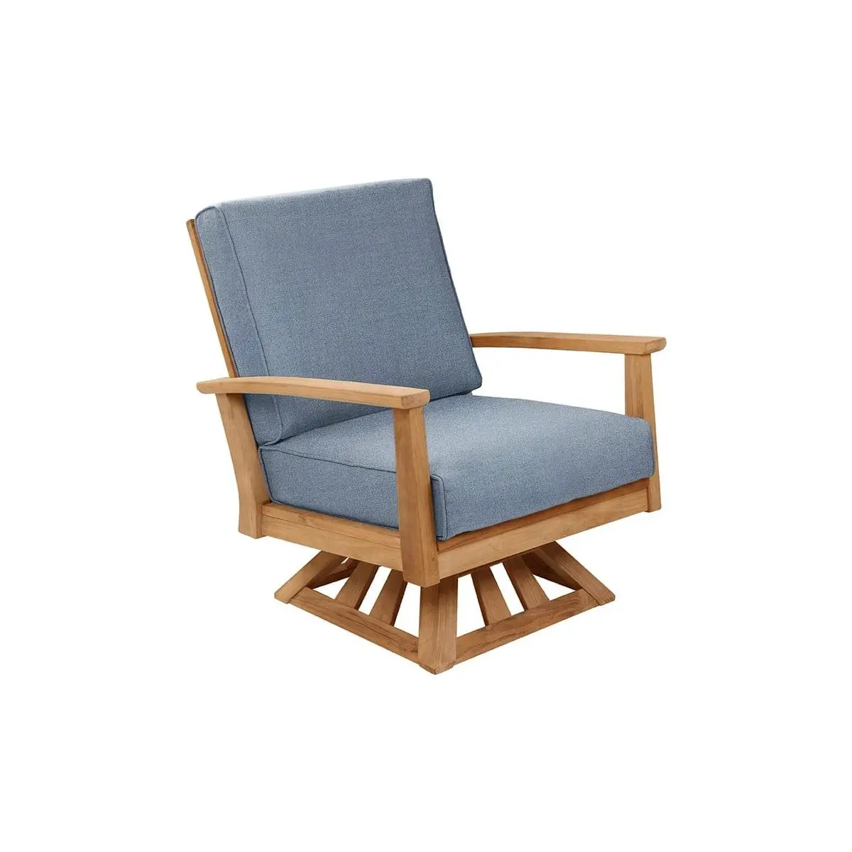Beckett Teak Swivel Chair