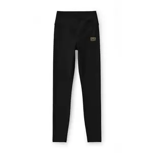 Gold Brushstroke Logo Leggings