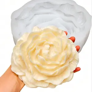 6.5 Inch Extra Large Silicone Peony Mold, Ideal for Candle Making, Wax Melt, Soap Crafting, Resin Art Projects, Creative DIY Tools