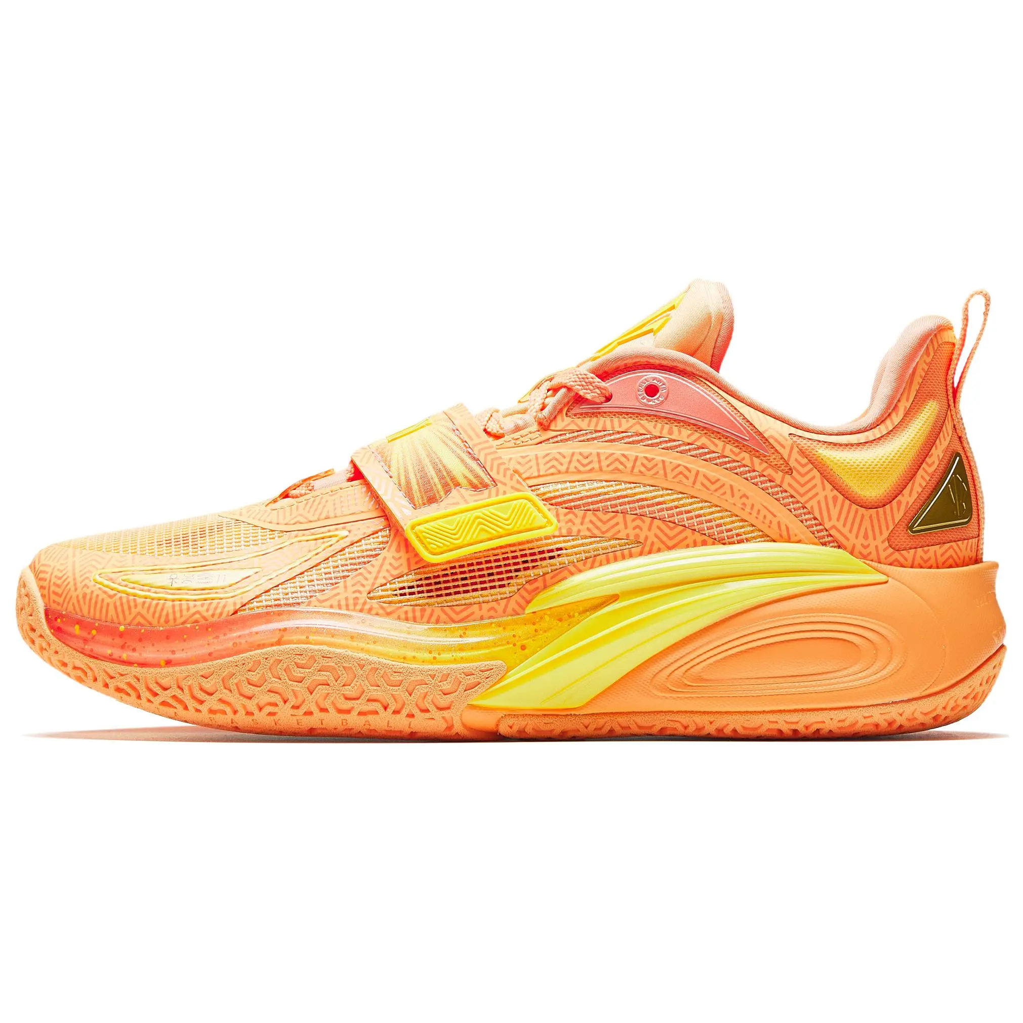 ANTA Kai 1 Sun Cushioned Durable Low Top Basketball Shoes Men's Yellow 112521113S-2