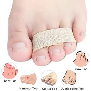 2Pcs Hammer Toe Straightener Toe Splints Bandages Toe Corrector Sleeve for Broken Bent Overlapping and Hammer Toes Protector