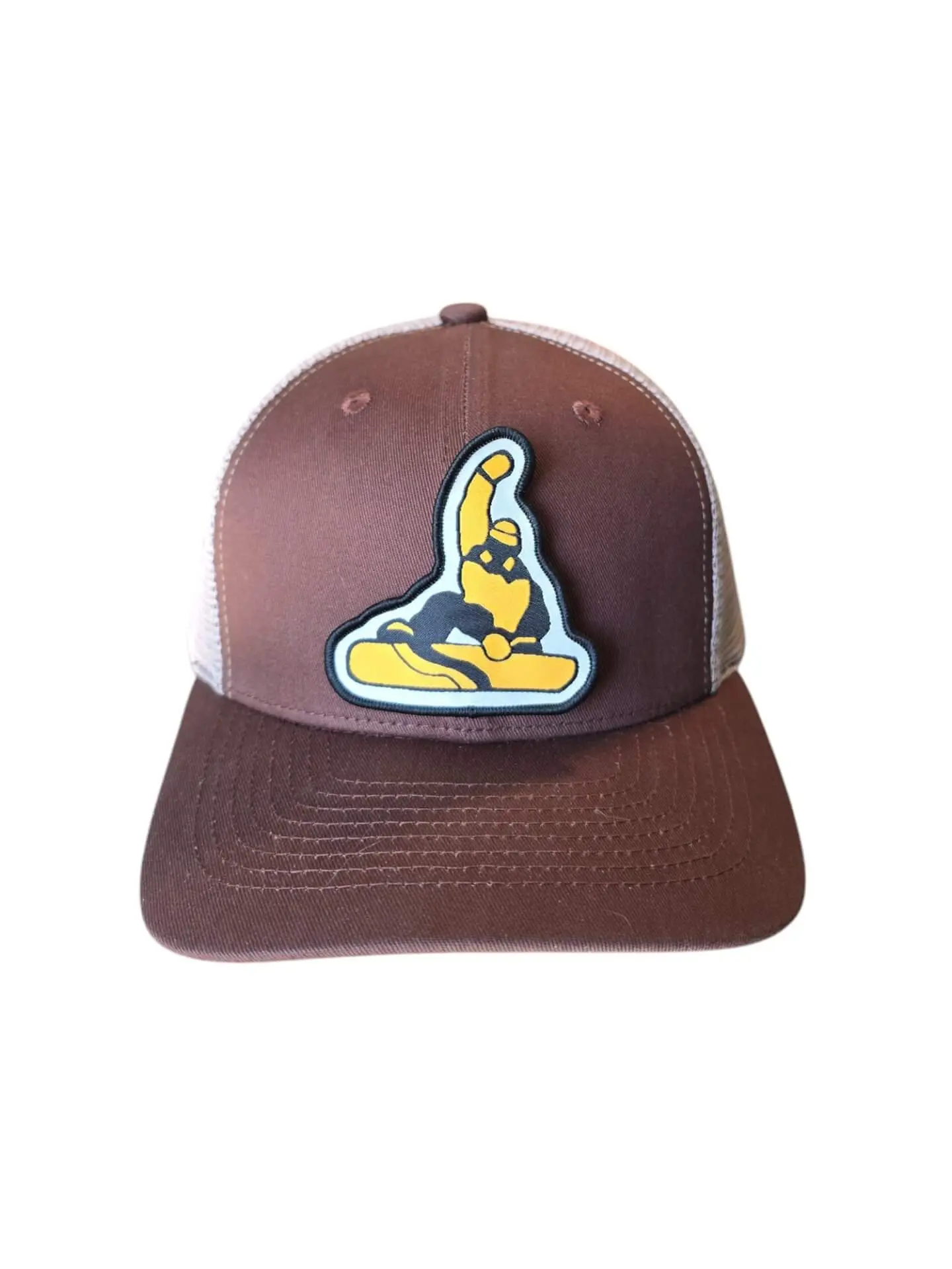 Snowboarding Trucker Hat - Mountain Adventure Ski Cap