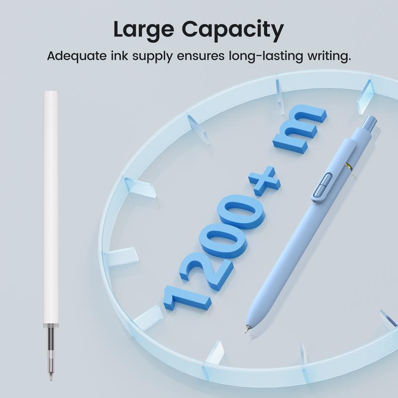 8 Pack Colorful Gel Pens, Retractable Fine Point Clicker Pens in Vintage/Morandi Styles, Smooth Writing and Easy to Use for Students, Teachers and Artists, Drawing Writing Planner and Crossword Puzzles,magical pen,gift,Colorful Crafts