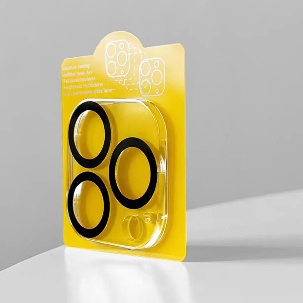 Camera Lens Clear Protective Film Compatible With iPhone 16 15 14 13 12 Series, 1 Count 9D Hardness Tempered Glass Camera Screen Cover, Phone Len Case