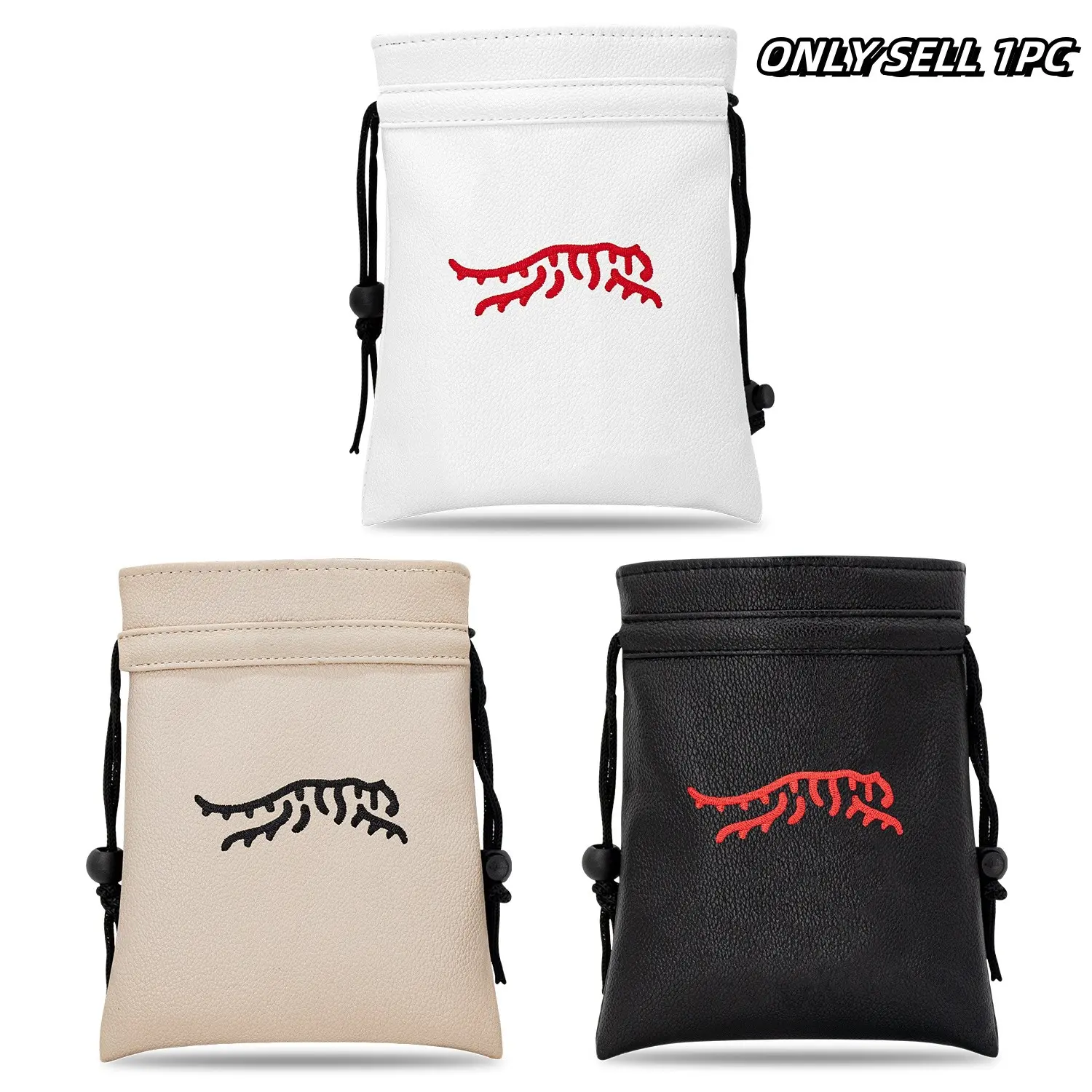 Tiger Woods Pattern Series Club Bag with Elastic Band, Golf Handbag, Portable Men's and Women's Golf Accessories, Multiple Colors, Golf Pack, Golf Gift Accessory