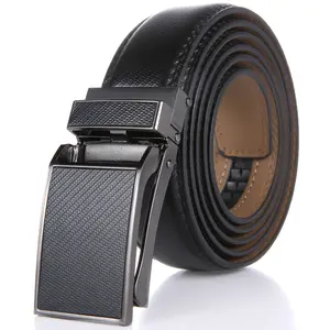 Mio Marino Men's Leather Ratchet Belt with 38 Unique Adjustments
