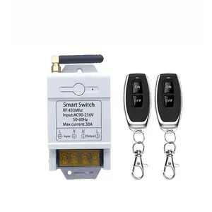 Smart Switch, Wireless Remote Control Switch Set, Single-channel 30A Water Pump Electricity Box Switch, Smart Home Controls