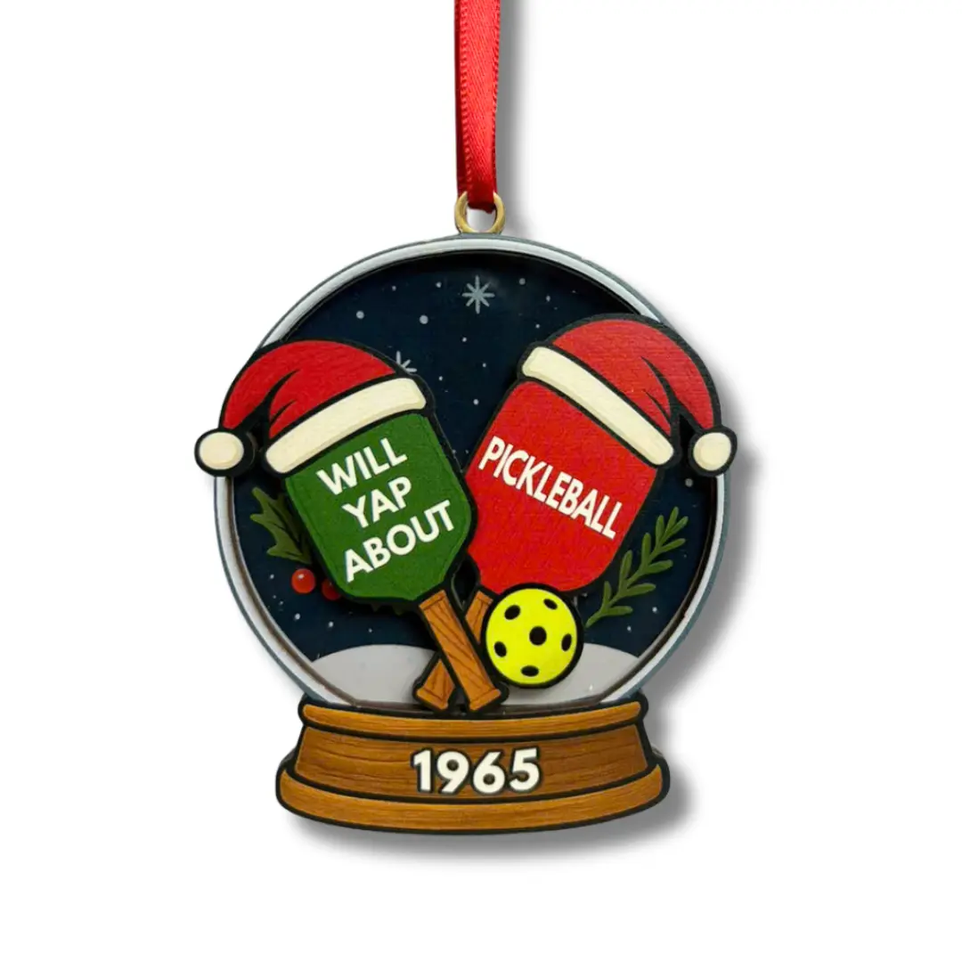 Pickleball Ornament, Pickleball Ornaments For Christmas Tree, Gift For Pickleballs Players, Sport Lovers, Friendship Gifts For Women, unique Christmas Decorations Pickleballs Ornaments