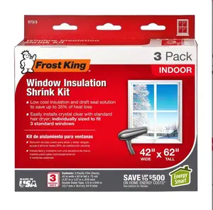 Indoor Window Insulation Kit 3-Pack - Window Insulation Kit for Home, Ideal for Home Security and Energy Efficiency