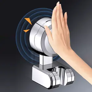 Suction Shower Head Holder, Relocatable Handheld Showerhead Holder, Suitable for Installation on Smooth Surfaces, Bathroom Gadgets