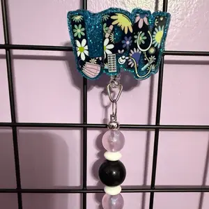 LPN name ID beaded badge reel