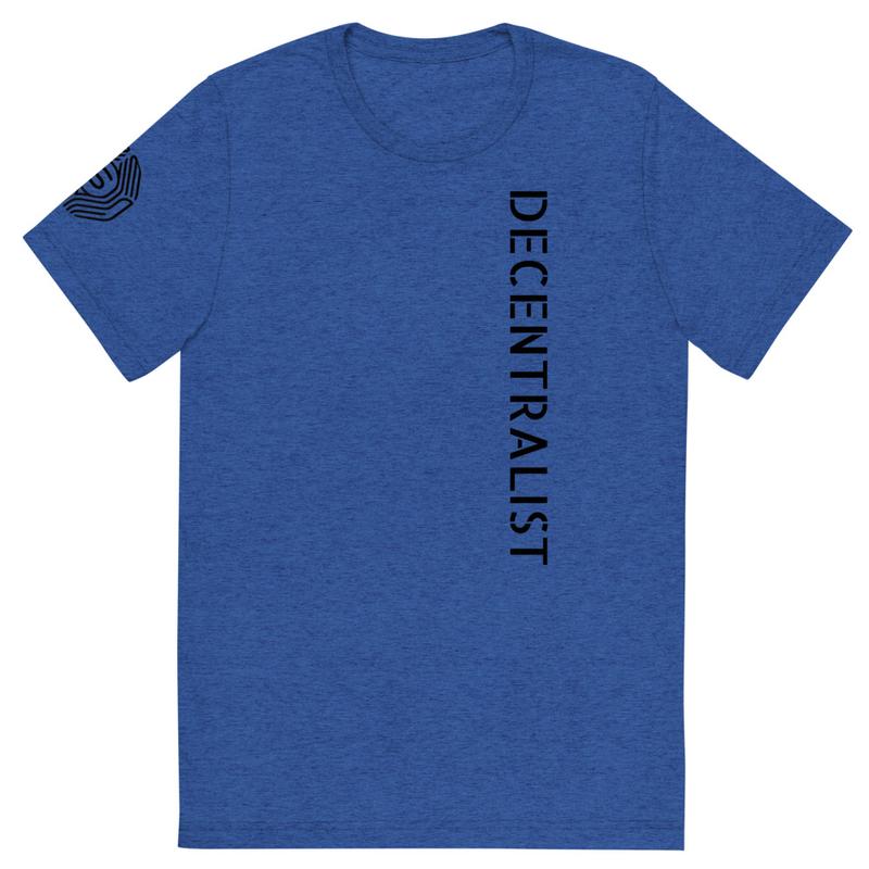 Short sleeve Decetralist t-shirt with logo (BLACK DESIGN)