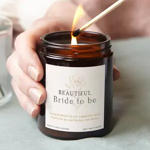 Engagement Gift Bride To Be Candle - Personalised Engagement Gifts for Couple