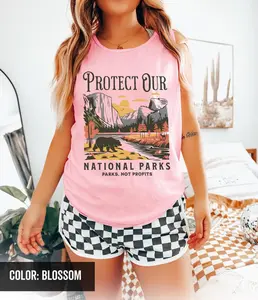 Protect Our National Parks Tank Top Resist Top Granola Girl Protect Our Parks Fdt Tank Top Subtle Anti Trump Tank Top Anti Elon Musk Top