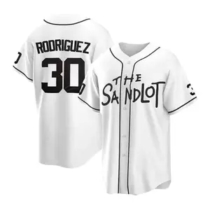The Sandlot Baseball Jersey, RODRIGUEZ #30 Button Down Short Sleeve, Baseball Jersey for Adult Youth Kid #1