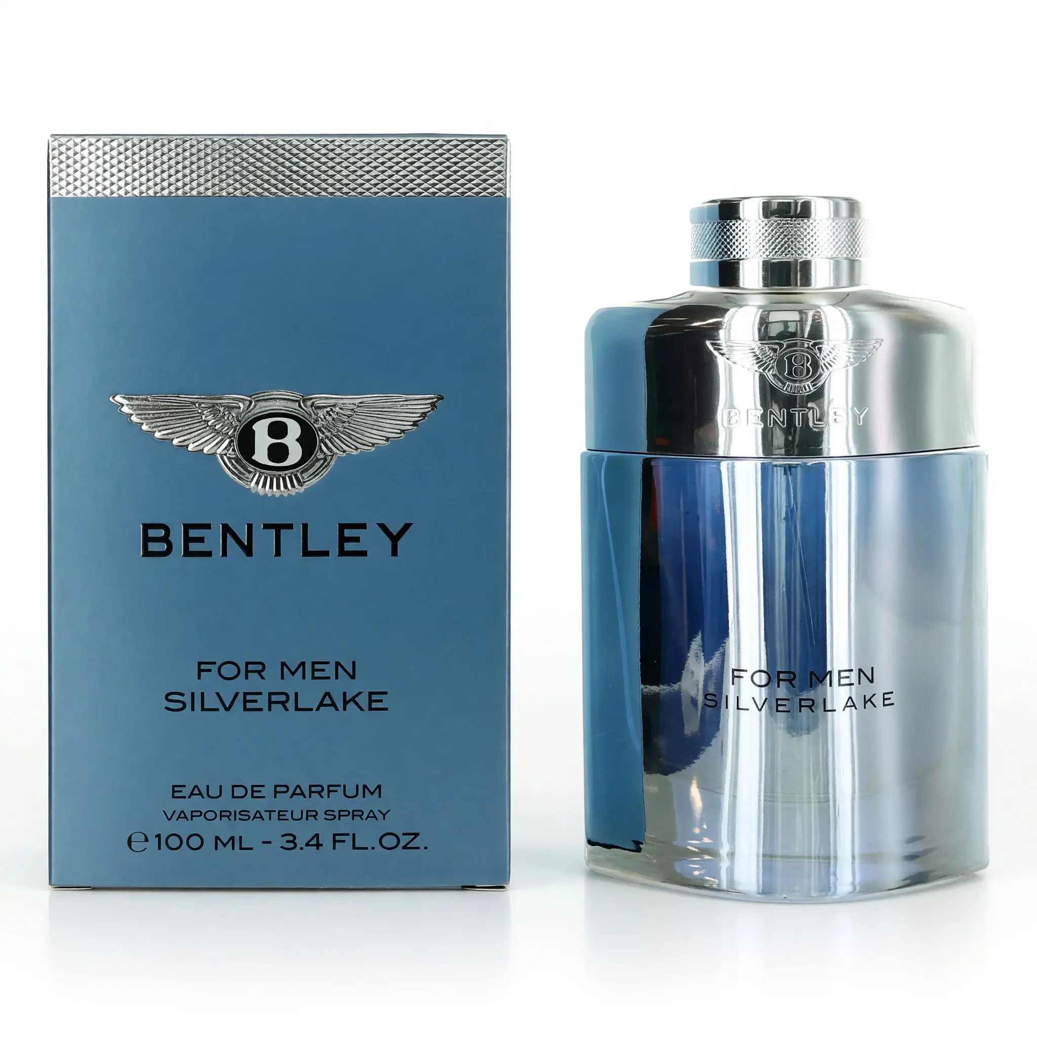Bentley Silverlake Men's Eau de Parfum Spray - 3.4 oz Men's Cologne, Aromatic Fragrances with Lavender Musk, Violet Leaves, Amber Notes, Spicy
