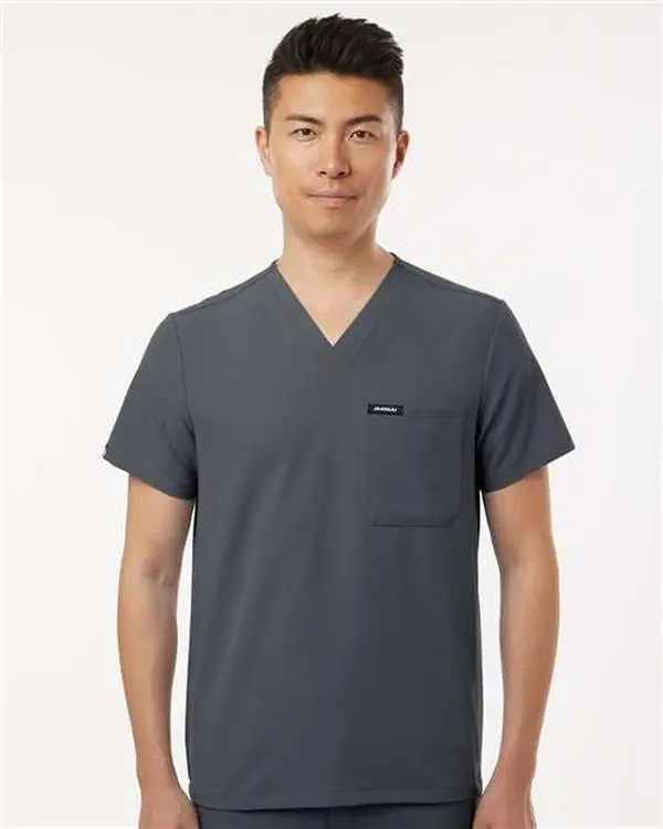 Jaanuu M10001 Holmes Everyday 1-Pocket Scrub V-Neck Top