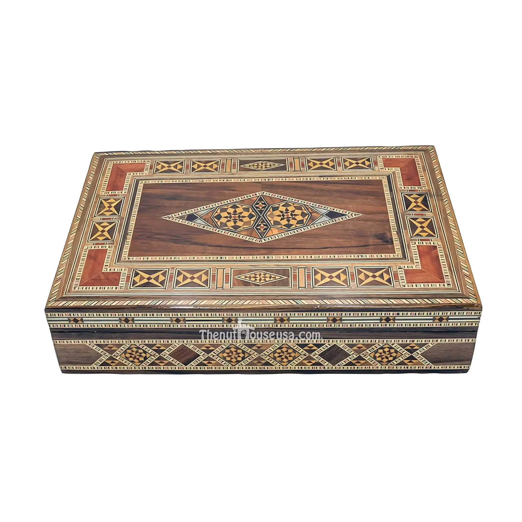 Syrian handmade wooden jewelry box 70014