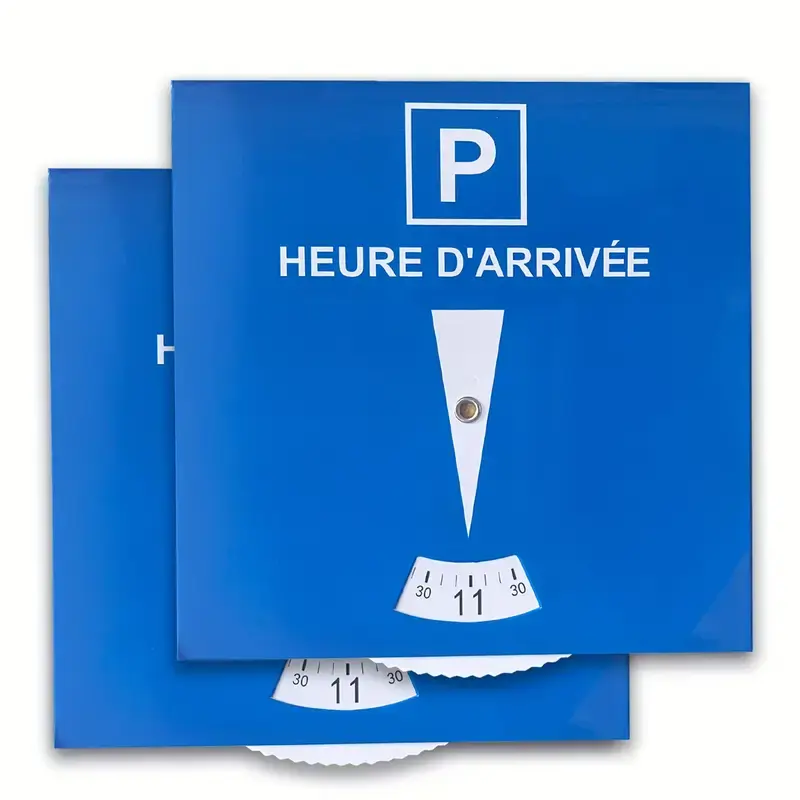 1Pcs or 2Pcs Blue Parking Disc Paper Parking Permits with 'P' Symbol And Measurement Markings for Vehicle Parking Permit Discs 2026 Decoration for your cars