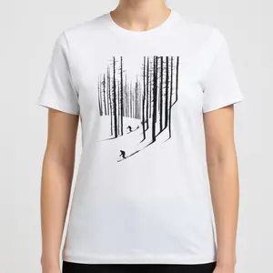 Ski the Trees Graphic Tee, Outdoor Skiing Adventure Design, Unisex, Comfortable, All‑Season Wear