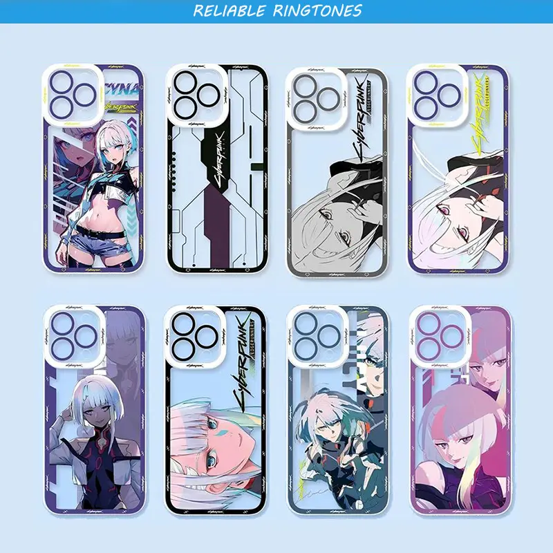Cyberpunk Edgerunners Personalized Aesthetic Phone Case for iPhone 17-11, Smartphone, Cellphone Devices - Compact, Handheld Shockproof Case Blending Style and Safety