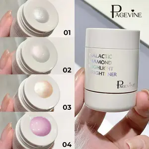 Facial brightening Skin & Brightens highlighter Contoring Plate Flash Fine Flash Diamond Brightens Skin Tone Natural Nude Makeup Easy to apply face makeup highlighting