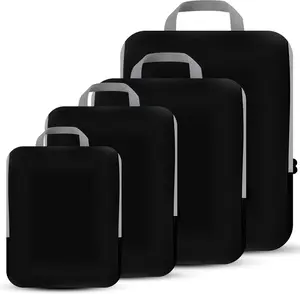 JetSet PrestiGe 4 Set Compression Packing Cubes for Travel - Innovative Design and Efficient Compression Process