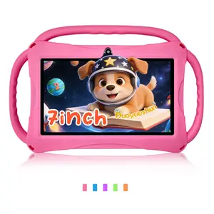 7-Inch Android Kids Tablet, Online Class Ready. 5G WiFi, HD IPS, Shockproof Case, Front & Rear Dual Camera, Bluetooth, Parental Control. Pink & Blue,Orange, Green, Purple Available. Great Gift for Easter/Christmas/Birthday. USB Cable Included (No Adapter)