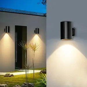 Outdoor Solar LED Wall Light, Solar Fence Lamp, Abs Material, Perfect Step Decoration Lighting, Hanging Garden Light, Yard Patio Deck Outdoor Illumination