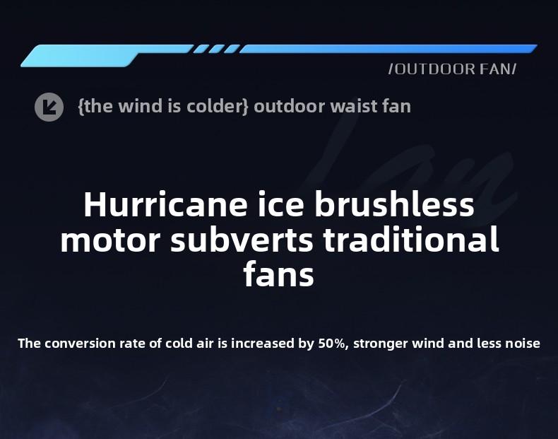 HOOYS Personal Waist Portable Rechargeable Fan, 6000mAh Battery Power bank, 5 Speeds 5300RPM Airflow, LED Light, Wearable Belt Fan for Outdoor, Jobsite, Farms, Traveling, Fishing HOOYS Personal Waist Portable Rechargeable Fan, 6000mAh Battery Power bank, 5 Speeds 5300RPM Airflow, LED Light, Wearable Belt Fan for Outdoor, Jobsite, Farms, Traveling, Fishing