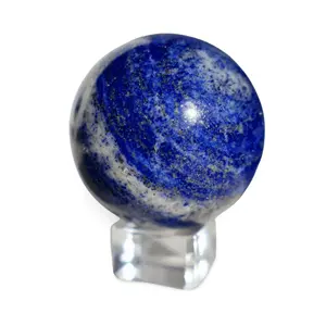 Lapis Lazuli Crystal Sphere – 1.5" Solid Gemstone with Pyrite | Inspired by Ancient Egypt & Museum-Grade Mineralogy crystals for