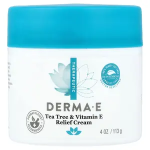 DERMA E Tea Tree & Vitamin E Relief Cream, 4 oz (113 g)