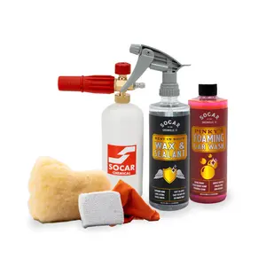 SOCAR Ultimate Foam Cannon Bundle - Includes Wax & Sealant, Foaming Spray, and Cleaning Supplies for Versatile Cleaning Needs