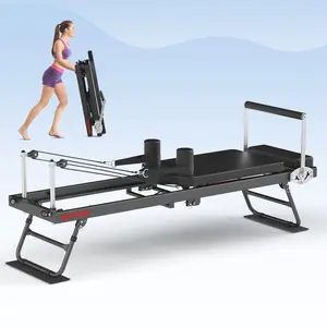 WNPANE Pilates Reformer, Home Foldable Pilates Reformer Machine & Studio Pilates Equipment for Beginner & Advanced Users, Your Perfect Fitness Partner.
