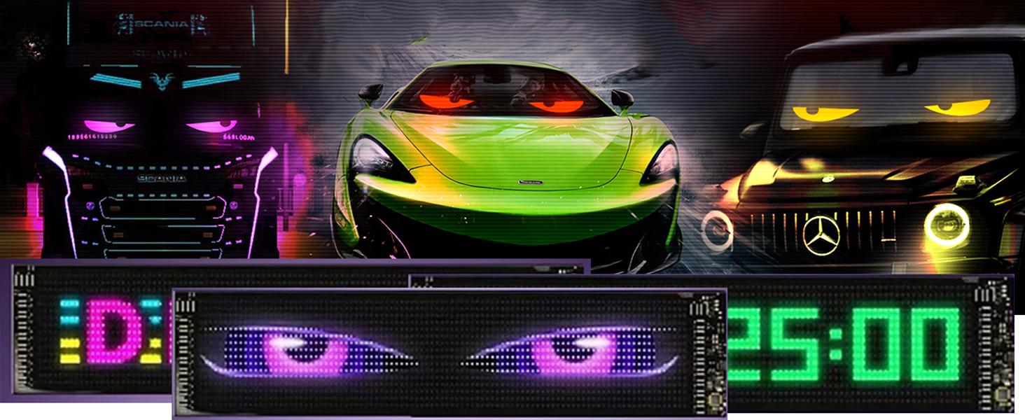 Car LED Strip Light,  pcs  LED MultiColor Car Interior Lights Under Dash Lighting Waterproof Kit with MultiMode Change and Wireless Remote Control, Car Charger Included,DC V