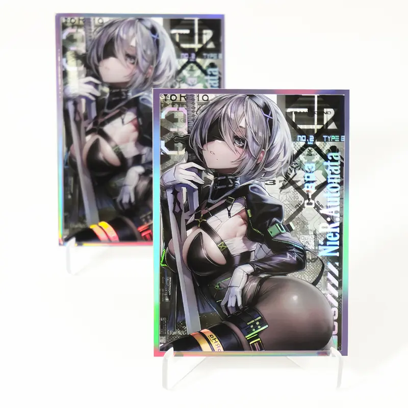 nier automata card sleeves Automata 2B 9S Characters Pattern Badge Accessory – icoshero main image 0