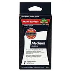 212 MAIN 60 Grit Sanding Sponge - 3x5 In. Reptile & Amphibian Cleaning Tool for Wood, Metal, Multi-Surfaces
