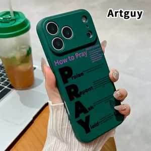 Soft Phone Case for iPhone 17 16 Pro Max 15 Plus 14 13 12 11 Air XS XR E Prayer Essence Guide Full-body Camera lens Protection skin-friendly feel Cover Shell for