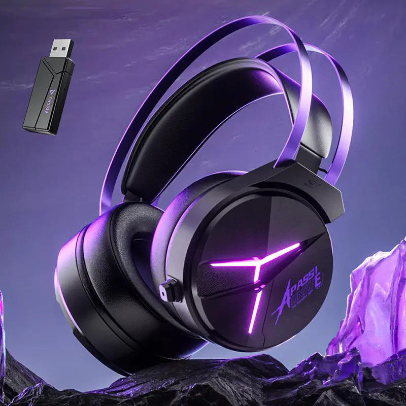 TAIDU 2.4GHz Wireless Gaming Headset for PS5 PS4 FPS Gamers PC Switch Laptop Mobile Mac Bluetooth 5.4 Gaming Headphones with Noise Canceling Mic Stereo Sound 78H Battery Life immersive Over-Ear USB-A