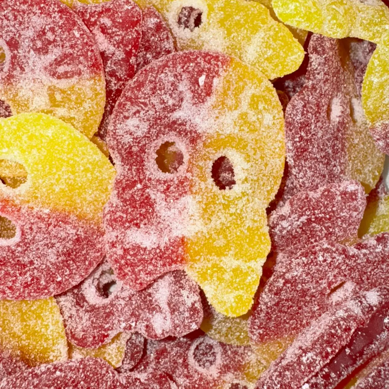 1/4 LB Sour Raspberry Lemon Jelly BUBS Candy - Swedish Sweet, Chewy Candy Snack, Fruit Flavor Sour Sweet Fruity Snack