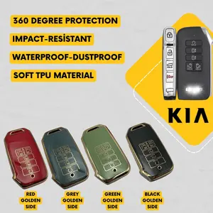 KIA 9-Button Key Fob Cover for Carnival - Tpu Remote Case