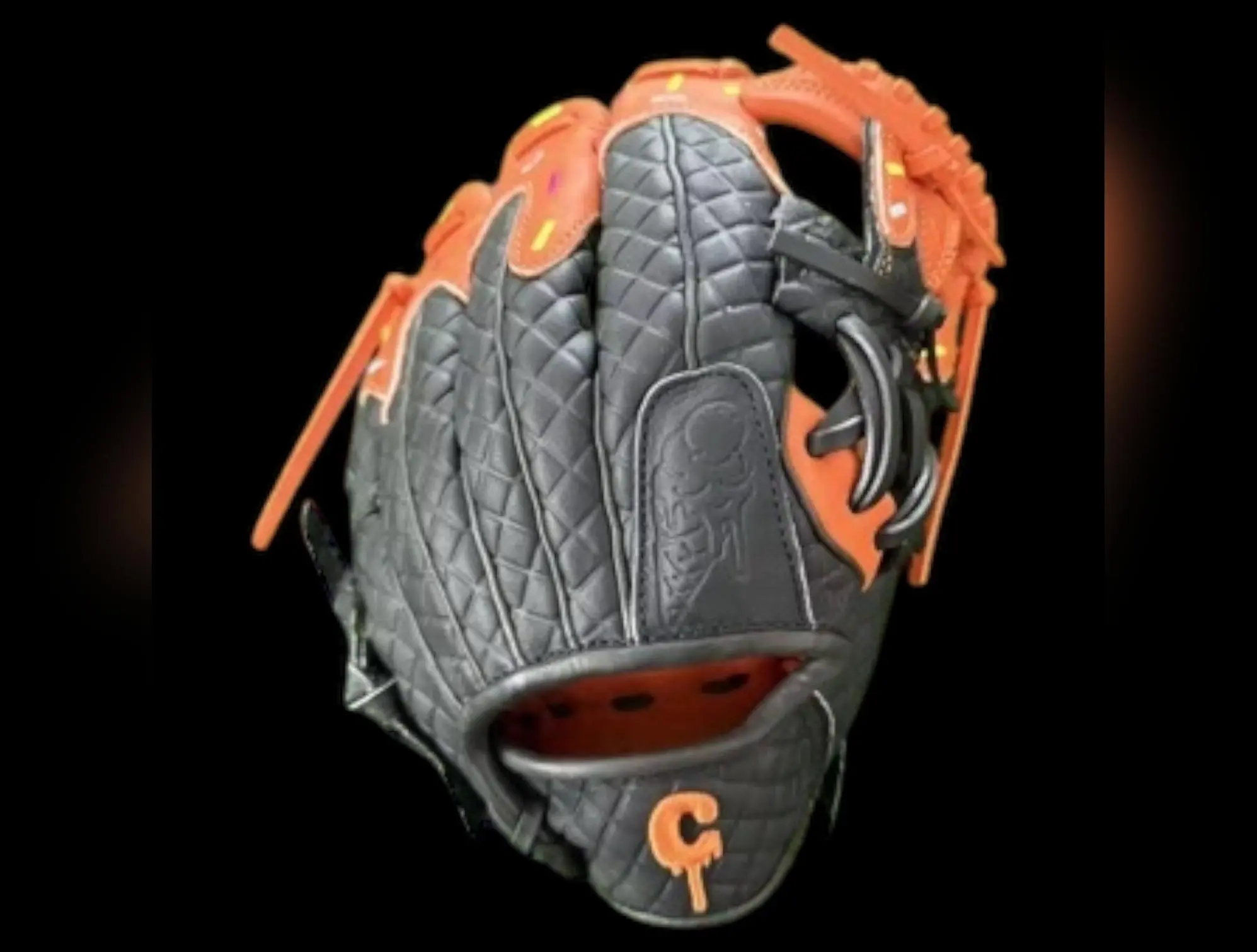 Custom Youth Ice Cream Series Cowhide 11.5” I-Web Black Orange Baseball Glove